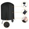 Barrel BBQ Cover Small Kettle Barbecue Grill Cover Waterproof Heavy