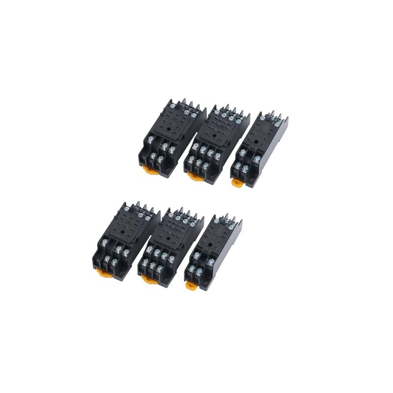 Relay Socket Base, 2-Pack, PYF11A, 11-Pin Relay Base Holder, Plastic,