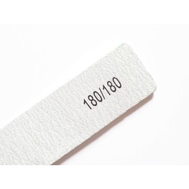 8X Nail Files Zebra Shape Square (Rectangle) Chose GRIT Double Sided Emery Board (GRIT 180/180)