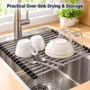 Stainless Steel Dish Drying Rack for Kitchen Sink – Drainage