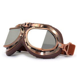 YcsRnn Motocross Goggles Vintage Motorcycle Goggles Steampunk Goggless for Motorcycle Scooter and Outdoor Activities