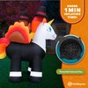 Holidayana Thanksgiving Inflatables 5ft Turkey & Pilgrim Unicorn. Large Fall