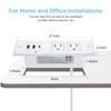 CCCEI Recessed Power Strip with 18W USB C Port, Fast