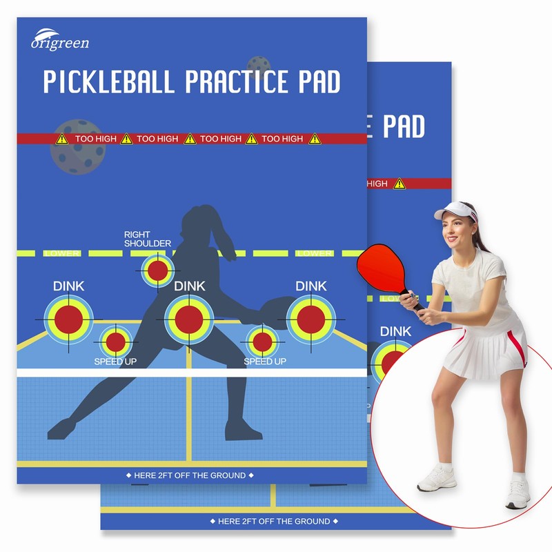 Pickleball Practice Pads - Dink Master Exercise Rebounder Aids (Blue,