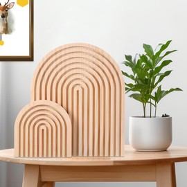 Farerkass Decorative Wooden Chopping Board, Set of 2 Wooden Board, Decoration, Pine Wood Board, Wall Shelf, Photo Shelf, Table Decoration, Dresser Room Decoration, Serving Board Decoration for