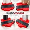 Onnfang Wide Contour Gauge, Red, 9.84 in