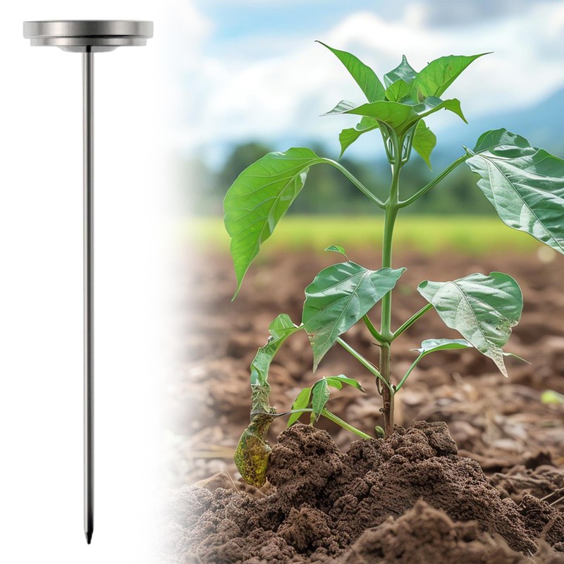 Generic Compost Soil Thermometer, Professional Dial Display Fahrenheit and Celsius