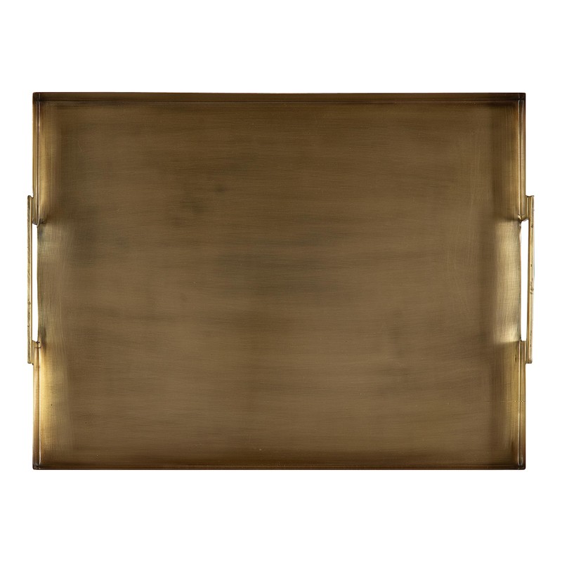Kate and Laurel Myo Transitional Metal Rectangle Tray; 17 x