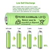 Yibatopow 16 Pack Rechargeable 1.2V NiMH AA Batteries 1000mAh High