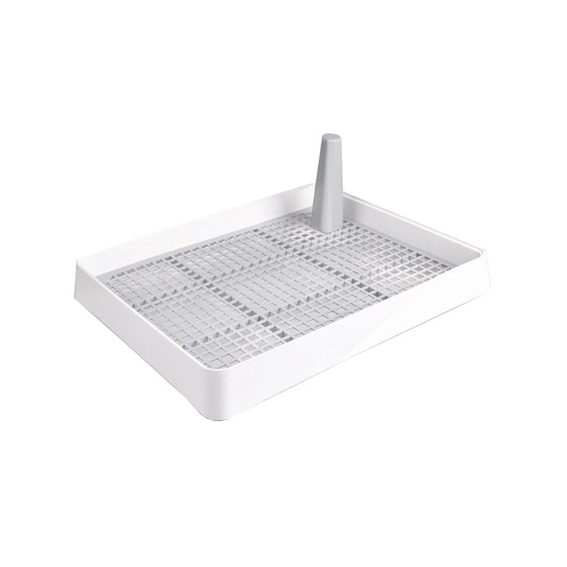 Litter Pan with Grid Dog Training Pan Cage with Toilet