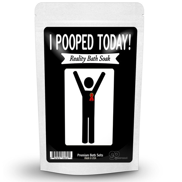 I Pooped Today Bath Soak – Funny Poop Lavender Bath Salts Purple Christmas Spa Gifts for Friends Stocking Stuffers for Women Unisex White Elephant Gift Christmas Retirement Over the Hill