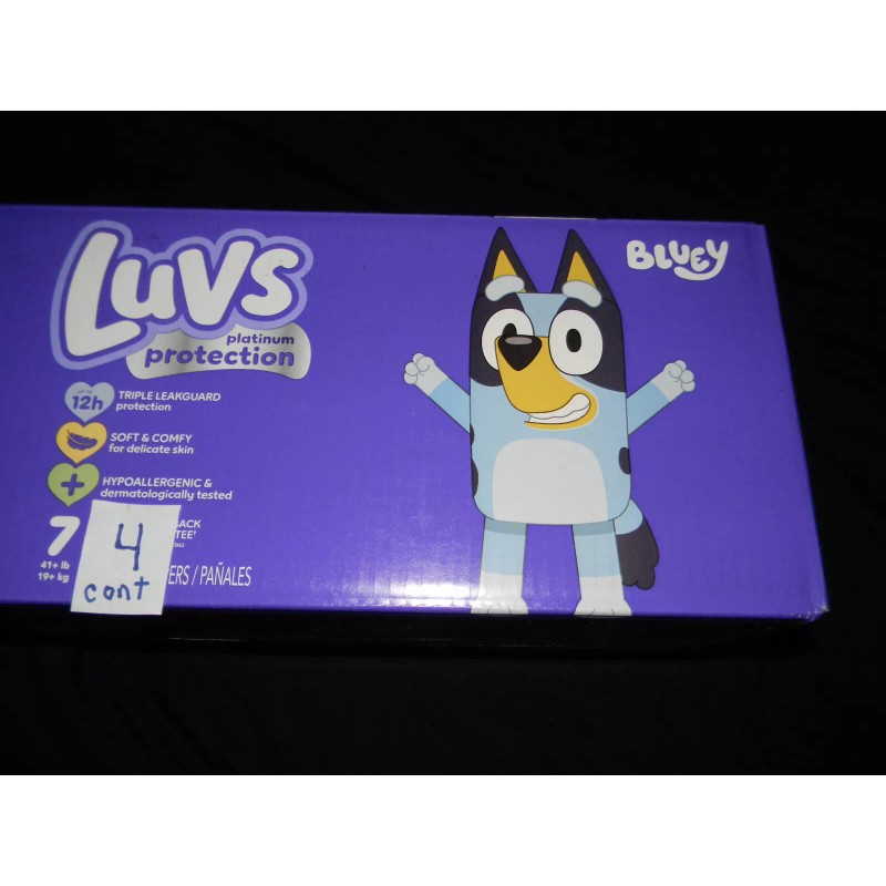 Luvs Sample Luvs ( BLUEY ) platinum Protection Diapers Size