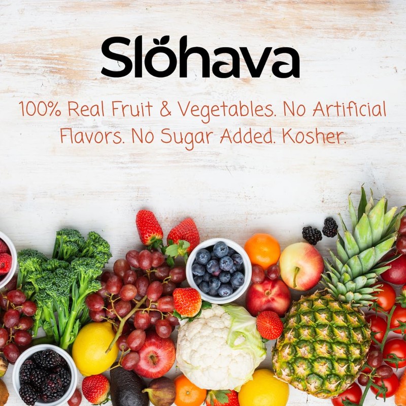 Slohava Freeze Dried Sliced Strawberries, 3 oz. 100% Natural Fruit,