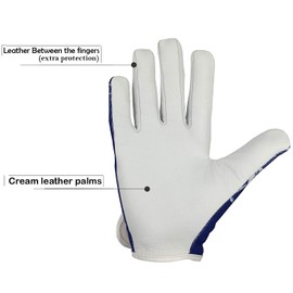 D.C.T Real Leather Goat Skin working gloves (X-Large, Blue)