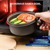 RORBAM Ramen Cooker,Microwave Ramen Bowl,Ramen Noodle Bowl 48 oz, College