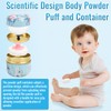 Dusting Boby Powder Puffs and Container for Women Baby, 3.15in