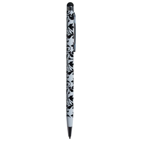 Lissom Design Deluxe Stylus Pen, 5.37 x 4.37-inches, Damask