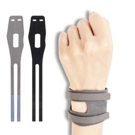 (Orthopedic Doctor Supervision) Wrist Support, Wristband, Wrist Protection, Injury Prevention, Thumb, Base of Sports, Climbing, Typing, Unisex, Set of 2 (Gray, S Left)