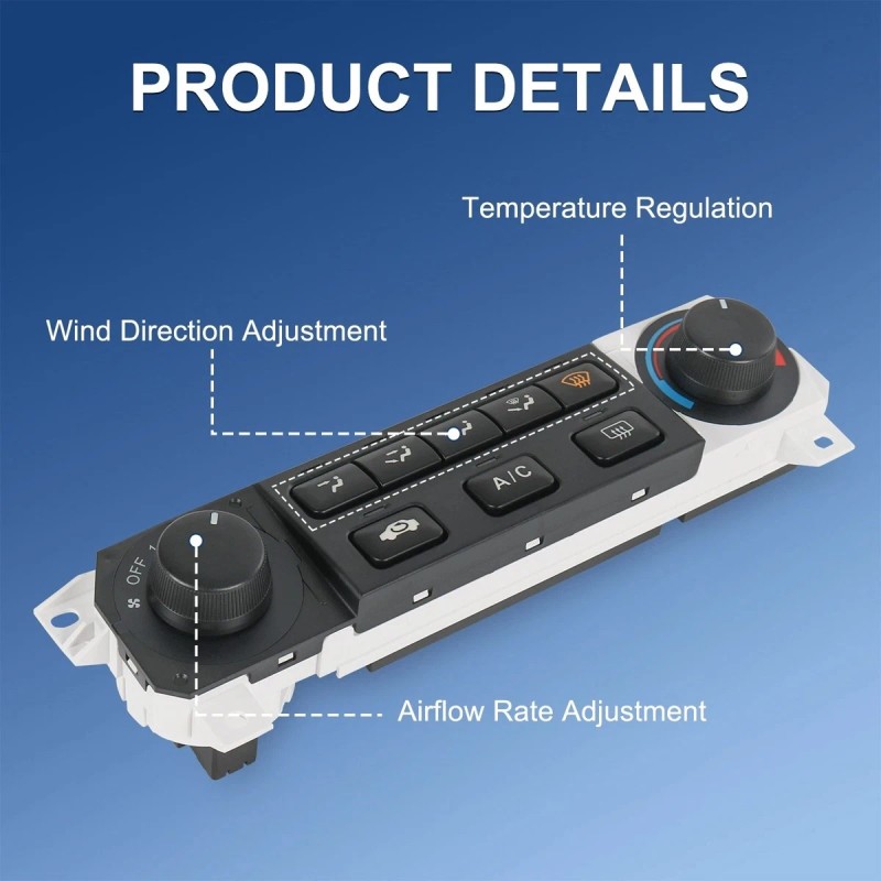 SHENKENUO Heater A/C AC Switch Climate Control Module For 1998-2004