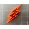 Lighting Bolt Cookie Cutter, Plastic, Mixed, 3"