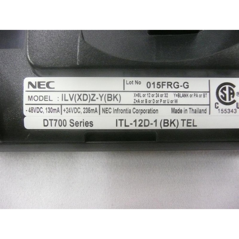 NEC ITL-12D-1 (BK) - DT730 - 12 Button Display IP