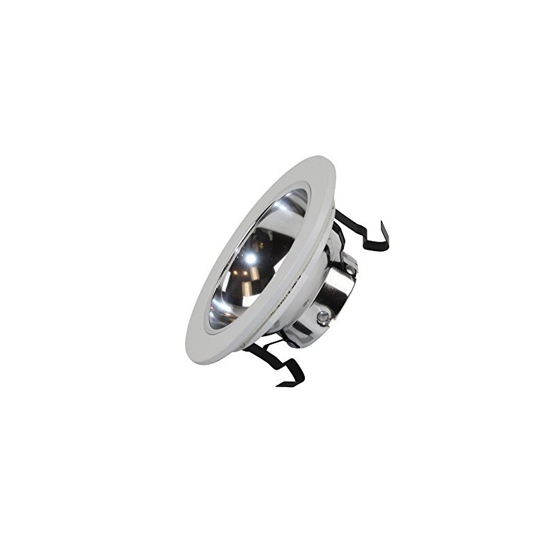 Elite Lighting B1402 4" Low Voltage Trims White Chrome Reflector