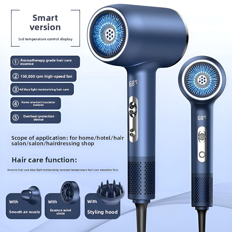 Hair Dryer Essence Hair Care Professional, LCD Temperature Control, 110V,