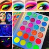 Afflano Neon Makeup Palette Eyeshadow, Glow in the Dark Colorful