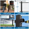 Muzata Cable Railing Post Aluminum Post 39"x3"x3" Undrilled Top Mount