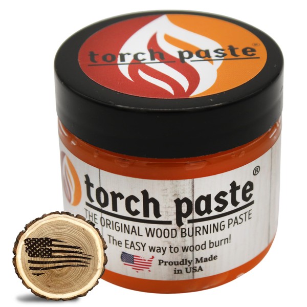 Torch Paste - The Original Wood Burning Paste Since 2020 | Lab Tested & ASTM D-4236 Certified | Non Toxic | Use on Wood, Card Stock, Canvas, Denim & More | Easy Application, 3 OZ