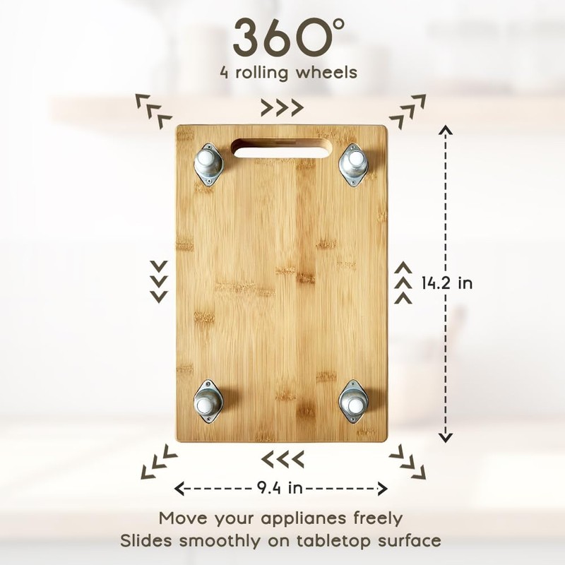 Comfecto Sliding Tray for Coffee Maker, 360° Multi-Directional Coffee Maker