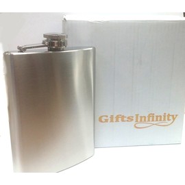 6 oz. Stainless Steel Hip Flask (Pkg. of 5)