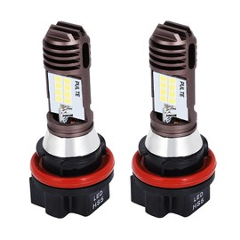 ziyue Headlight Bulb for Motorcycles, LED 2 Pack HS5 PH11 12V 35W High Brightness Increased Visibility LED Motorcycle Headlight