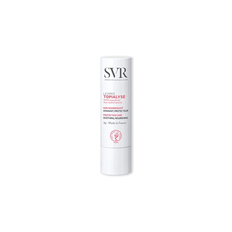 SVR Topialyse Bálsamo de Labios Vegetal Hidratante Para Piel Seca,