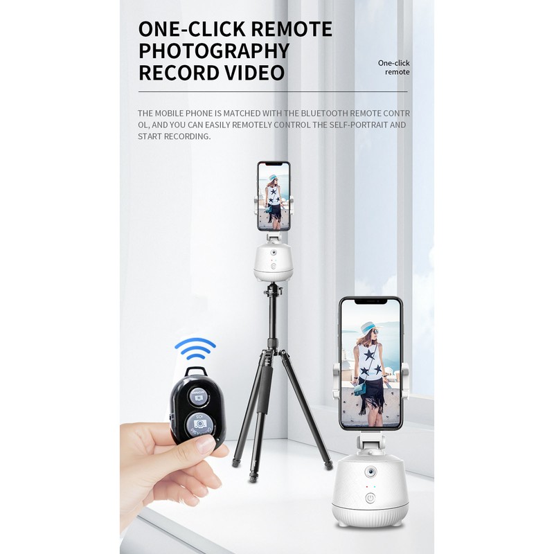Smartphone Tracking Holder 360 Degrees Rotating Follow Shooting Stabilizer Live
