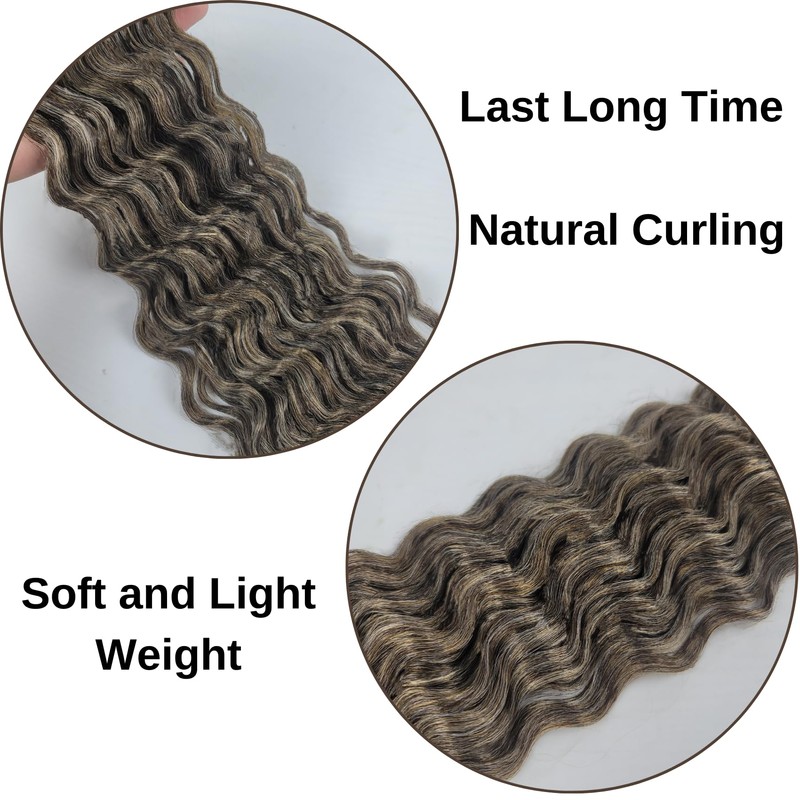Ash Brown Blonde Braiding Hair 4/27/613 Boho Hair for Braiding