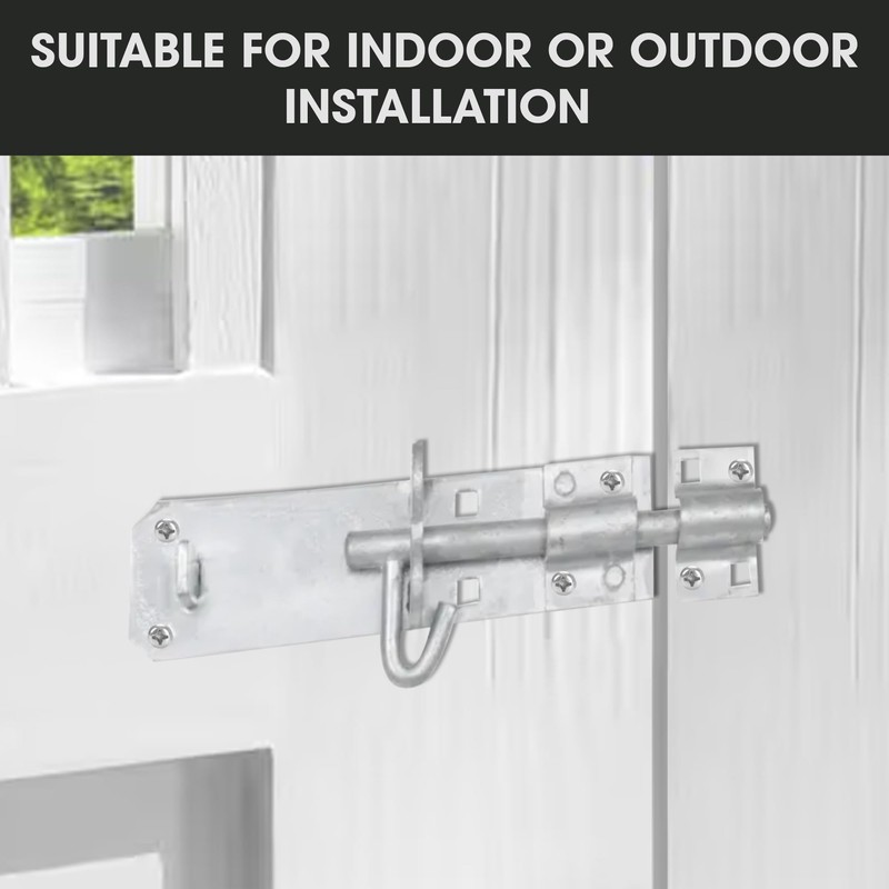 Primes DIY Brenton Strong Sliding Lockable Padbolt(8") Ideal for use