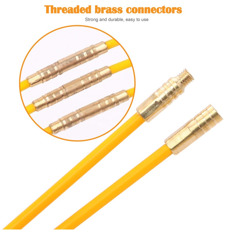 Taxutor 25FT Fiberglass Running Electrical Wire Cable Pulling Fish Tape