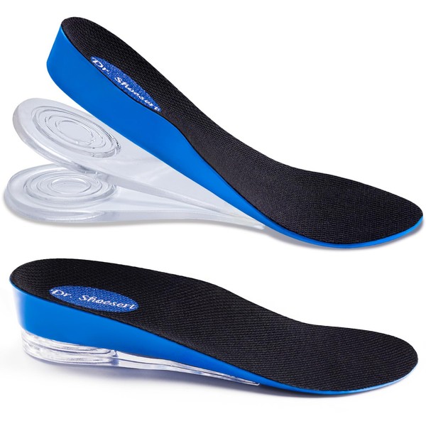 Dr. Shoesert 3-Layer Adjustable Height Increase Insoles, 3/4 Length Shock