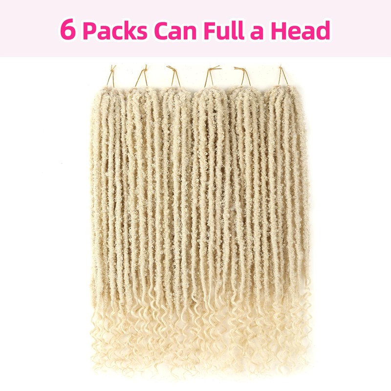 Long Butterfly Locs with Goddess Locs Crochet Hair, 28 Inch,