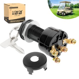 10L0L Ignition Key Switch for Club Car DS 1996-up Gas Golf Cart, OEM# 101826301