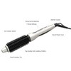 MIRACOMB Hair Curler Straightening Brush - Ceramic Tourmaline Flat Curling