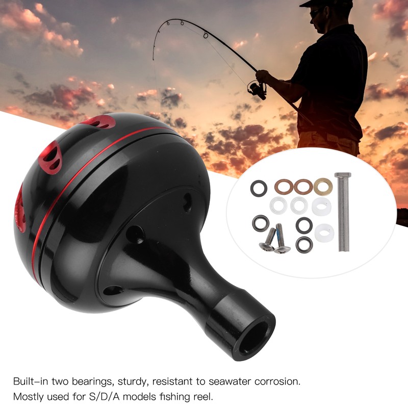 38MM Fishing Reel Handle Knob Metal Replacement Fit for S/D/A