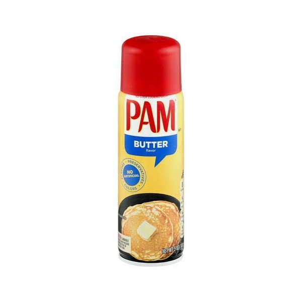 Pam Butter Flavor Canola Oil Spray (Pack of 2)