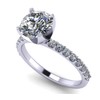 NANA Jewels 1.00ct-4.00ct Simulated Diamond Zirconia Engagement Ring Round Cut