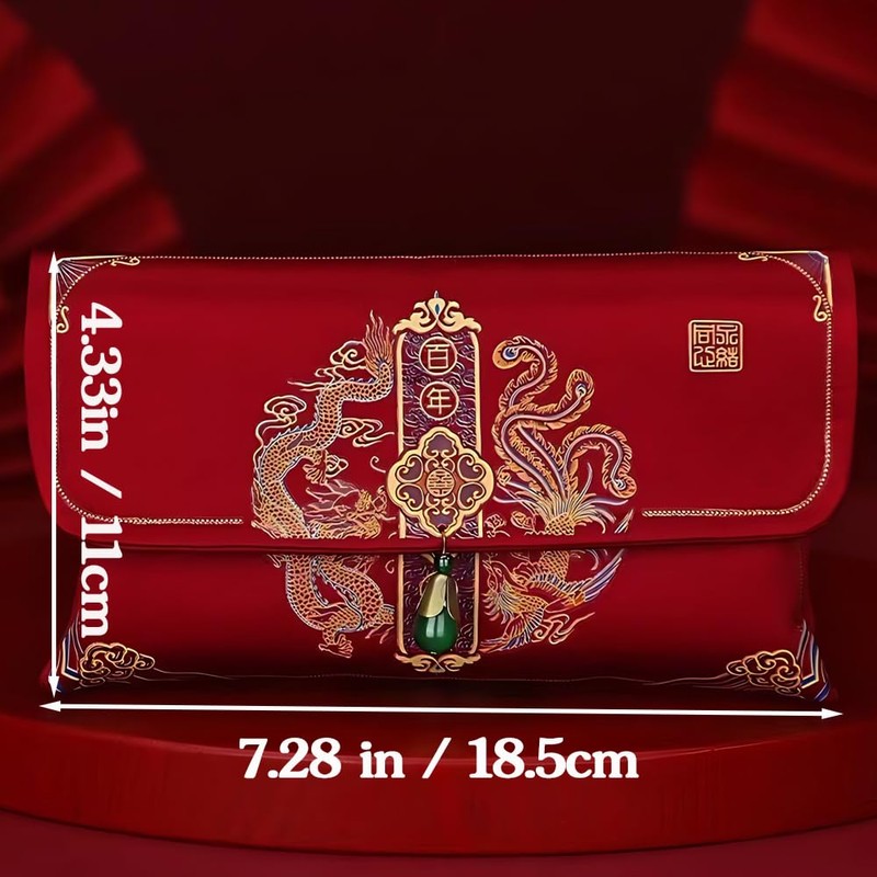 Fabric Red Envelopes for Chinese Wedding Tea Ceremony or Engagement