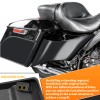 CB Black Stretched Extended Side Panel Cover For Harley Touring