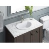 Kohler K-2699-1-0 Bryant Oval Self-Rimming Bathroom Sink with Single-Hole Faucet
