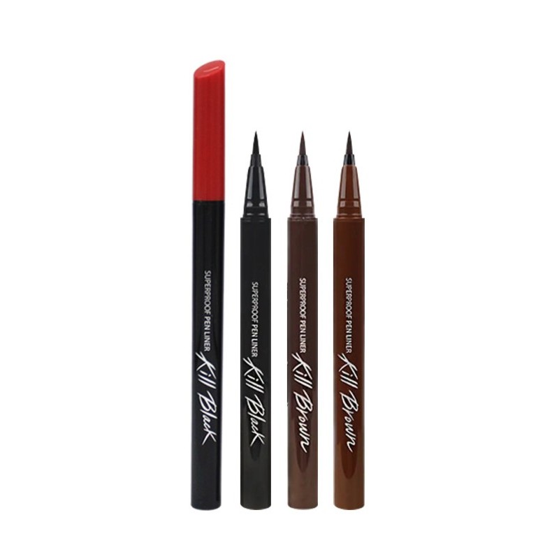 클리오 워터프루프 펜 라이너, 블랙, 1개 Clio Waterproof Pen Liner,
