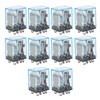 10Pcs Coil Power Relay Small Intermediate Electromagnetic 8 Pin 2